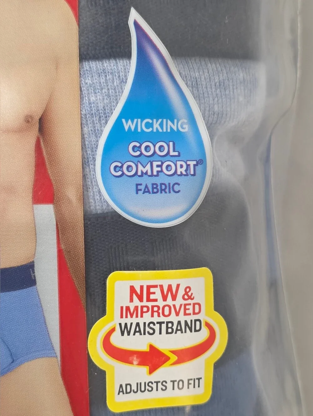 Hanes Ultimate Mens Size Large Classic Tagless 7 Pack Assorted Briefs Cotton New